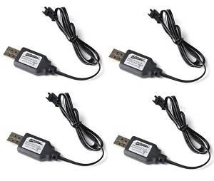 JJRC Q65 RC Military Truck Car spare parts todayrc toys listing 4.8V USB charger wire 4pcs
