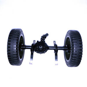 JJRC Q65 RC Military Truck Car spare parts todayrc toys listing rear axle module with tires assembly