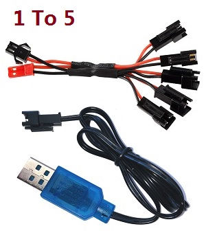 JJRC Q70 Twist Trucks RC Car spare parts todayrc toys listing 1 to 5 charger wire with USB wire
