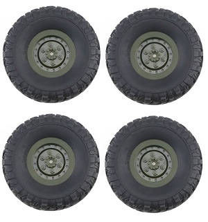 JJRC Q75 Trucks RC Car spare parts tires (Green) 4pcs