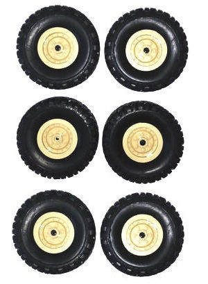 JJRC Q75 Trucks RC Car spare parts tires (Yellow) 6pcs