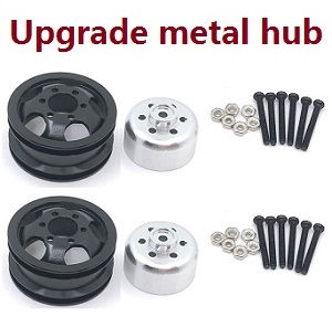 JJRC Q75 Trucks RC Car spare parts todayrc toys listing tire hub (Metal) Black 2pcs
