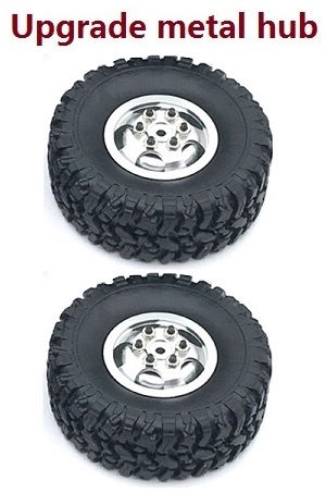 JJRC Q75 Trucks RC Car spare parts todayrc toys listing tires (Upgrade metal hub) Silver 2pcs
