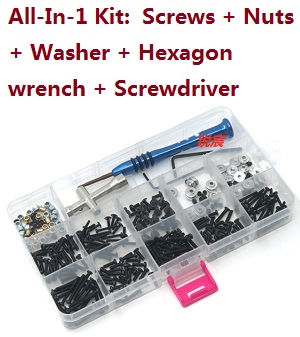 JJRC Q75 Trucks RC Car spare parts All-IN-1 kit screws set + washer + hexagon + wrench + screwdriver set