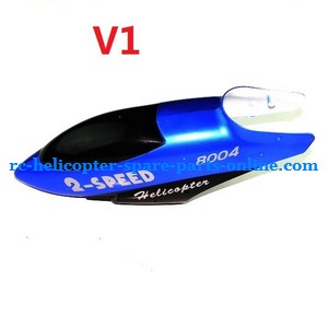 GT Model 8004 QS8004 RC helicopter spare parts todayrc toys listing head cover (Blue V1)