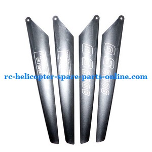 GT Model 8006 QS8006 RC helicopter spare parts todayrc toys listing main blades (2x upper + 2x lower)