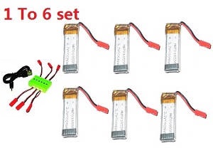SYMA S113 S113G RC helicopter spare parts todayrc toys listing 1 to 6 charger set + 6* 3.7V 500mAh battery set
