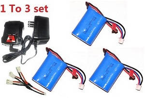 SYMA S031 S031G S31(2.4G) RC helicopter spare parts todayrc toys listing 1 to 3 charger set + 3*7.4V 1100mAh battery