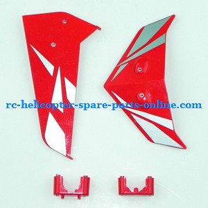 SYMA S033 S033G S33(2.4G) RC helicopter spare parts todayrc toys listing tail decorative set (Red)
