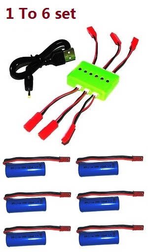 Syma S37 RC Helicopter spare parts todayrc toys listing 1 to 6 charger set + 6*3.7V 1100mAh battery set
