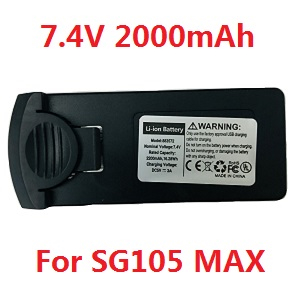 ZLL ZLZN SG105 SG105 PRO SG105 MAX YU1 YU2 YU3 RC drone quadcopter spare parts 7.4V 2000mAh battery (For SG105 MAX)