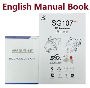 ZLL SG107 Max RC drone quadcopter spare parts English manual book