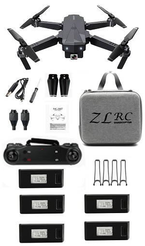 SG107 RC drone 4K WIFI dual camera with portable bag and 5 battery RTF