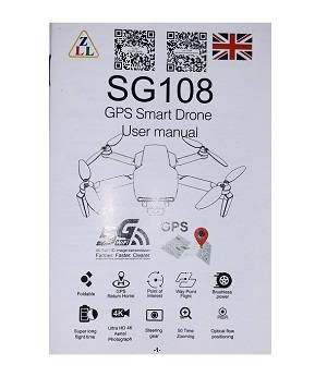 Lyztoys L108 ZLRC ZLL SG108PRO SG108 SG108-S RC drone quadcopter spare parts todayrc toys listing English manual instruction book