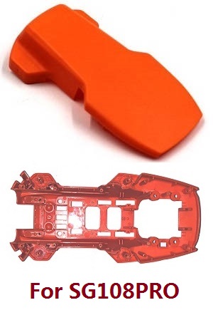 Lyztoys L108 ZLRC ZLL SG108PRO SG108 SG108-S RC drone quadcopter spare parts todayrc toys listing upper and lower cover (Orange) (For SG108PRO)