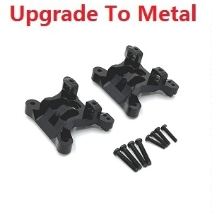 ZLL SG116 SG116PRO SG116MAX RC Car Vehicle spare parts front and rear universal shock mount upgrade to metal Black