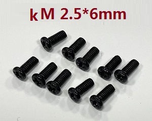 ZLL Beast SG216 SG216PRO SG216MAX RC Car Vehicle spare parts cross countersunk head machine screw KM 2.5*6MM 6149 - Click Image to Close