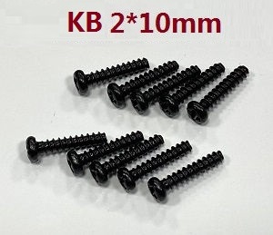 ZLL Beast SG216 SG216PRO SG216MAX RC Car Vehicle spare parts self tapping round head screws PBH 2*10mm 6111