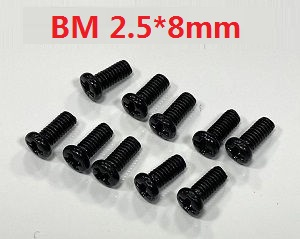 ZLL Beast SG216 SG216PRO SG216MAX RC Car Vehicle spare parts cross round head machine screws bm 2.5*8mm 6148