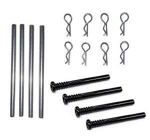 ZLL Beast SG216 SG216PRO SG216MAX RC Car Vehicle spare parts R shape pin + swing arm fixed metal bar and screws set