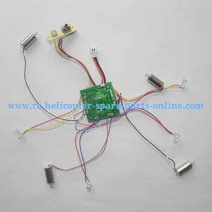 SG600 ZZZ ZL Model RC quadcopter spare parts todayrc toys listing PCB board + main motors + LED lights set