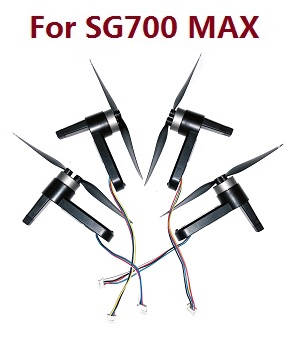 ZLL SG700 Max SG700 Pro RC drone quadcopter spare parts todayrc toys listing side motor arms module set + main blades (For SG700 MAX)