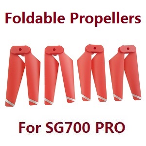 ZLL SG700 Max SG700 Pro RC drone quadcopter spare parts todayrc toys listing propellers foldable main blades upgrade Red (For SG700 PRO)