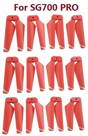 ZLL SG700 Max SG700 Pro RC drone quadcopter spare parts todayrc toys listing upgrade foldable propellers main blades Red 3sets (For SG700 PRO)