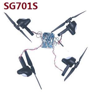 ZLRC SG701 SG701S RC drone quadcopter spare parts todayrc toys listing side motor bar set + main blades + PCB board (Assembled) for SG701S