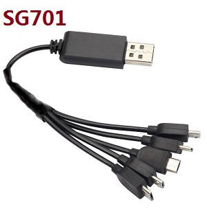 ZLRC SG701 SG701S RC drone quadcopter spare parts todayrc toys listing 1 to 3 USB charger wire for SG701S