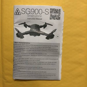 SG900 SG900S ZZZ ZL SG900-S XJL001 XJL002 smart drone RC quadcopter spare parts todayrc toys listing English manual instruction book (SG900-S)