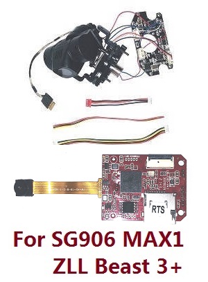 ZLRC ZLL Beast 3+ SG906 MAX1 Xinlin X193 CSJ X7 Pro 3 Max1 RC drone quadcopter spare parts todayrc toys listing gimbal board set + camera WIFI board + connect plug wire set