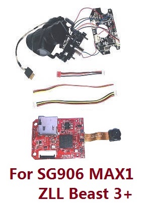 ZLRC ZLL Beast 3+ SG906 MAX1 Xinlin X193 CSJ X7 Pro 3 Max1 RC drone quadcopter spare parts gimbal board set + camera board + connect plug wire set