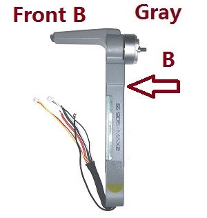 ZLL SG906 MAX2 Beast 3 E ES RC drone quadcopter spare parts side motor bar (Front B) Gray