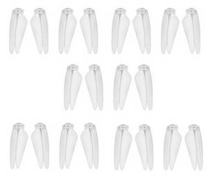 SG906 PRO 2 Xinlin X193 CSJ X7 Pro 2 RC drone quadcopter spare parts todayrc toys listing main blades 5sets (White)