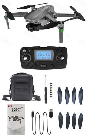 SG907 MAX drone with portable bag and 1 battery, RTF