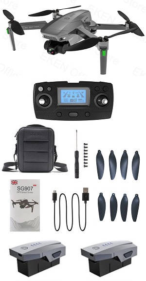 SG907 MAX drone with portable bag and 3 battery, RTF