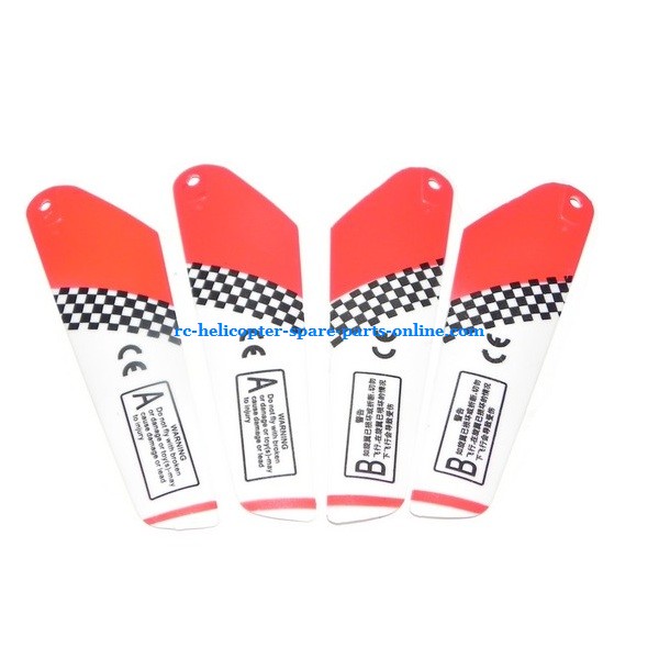 SH 6020 6020-1 6020i 6020R RC helicopter spare parts todayrc toys listing main blades (Red)