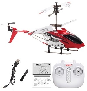 Syma S107H RC Helicopter RTF Red