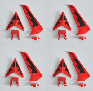 Syma S107H RC Helicopter spare parts todayrc toys listing tail decorative set (Red) 4sets