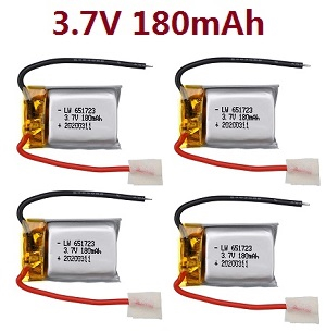Syma S107H RC Helicopter spare parts todayrc toys listing 3.7V 180mAh battery 4pcs