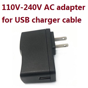 MJX T04 T604 T-64 RC helicopter spare parts todayrc toys listing 110V-240V AC Adapter for USB charging cable