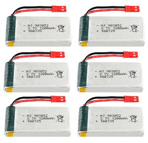 MJX T04 T604 T-64 RC helicopter spare parts todayrc toys listing 3.7V 1200mAh battery 6pcs