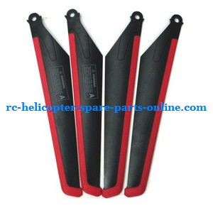 MJX T10 T11 T610 T611 RC helicopter spare parts todayrc toys listing main blades (Red-Black)