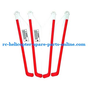 MJX T10 T11 T610 T611 RC helicopter spare parts todayrc toys listing main blades (Red-White)
