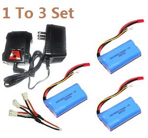 MJX T23 T623 RC helicopter spare parts todayrc toys listing 1 to 3 charger set + 3*7.4V 2200mAh battery set