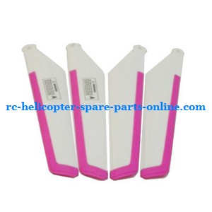 MJX T23 T623 RC helicopter spare parts todayrc toys listing main blades (2x upper + 2x lower) pink color