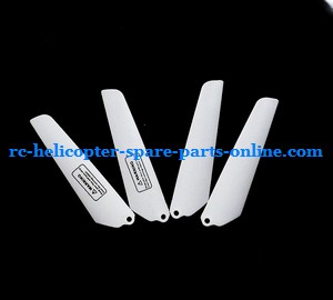 MJX T38 T638 RC helicopter spare parts todayrc toys listing main blades (2x upper + 2x lower)