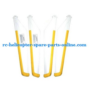 MJX T55 T655 RC helicopter spare parts todayrc toys listing main blades (Yellow)
