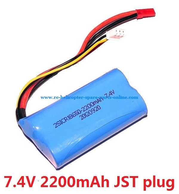 Upgrade battery 7.4V 2200Mah with red JST plug